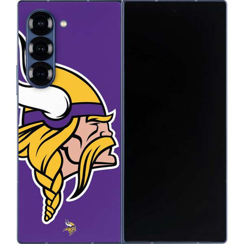 NFL Minnesota Vikings Large Logo Galaxy Z Fold6 Skin