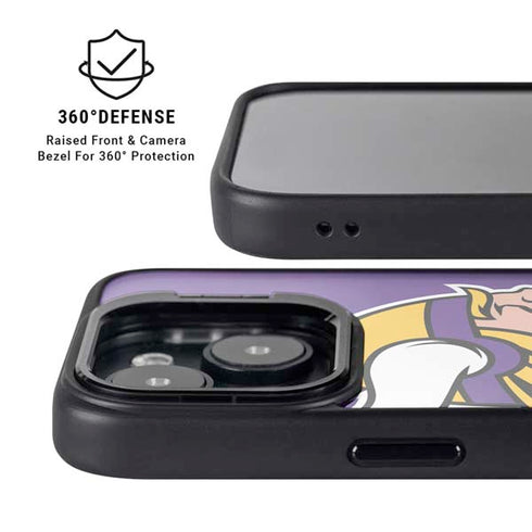 NFL Minnesota Vikings Large Logo iPhone 14 Kickstand Case