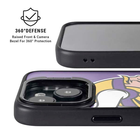 NFL Minnesota Vikings Large Logo iPhone 14 Plus Kickstand Case