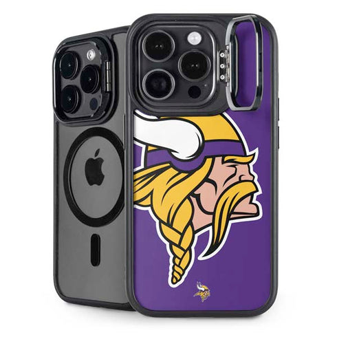 NFL Minnesota Vikings Large Logo iPhone 14 Pro Kickstand Case