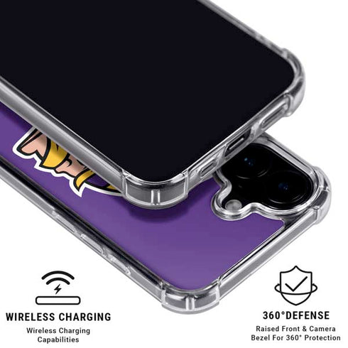 NFL Minnesota Vikings Large Logo iPhone 16 MagSafe Case