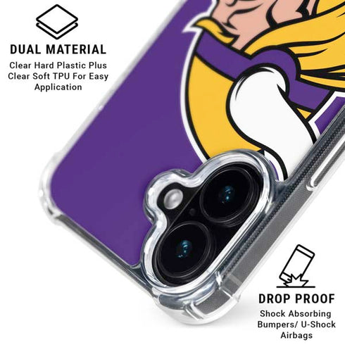 NFL Minnesota Vikings Large Logo iPhone 16 MagSafe Case