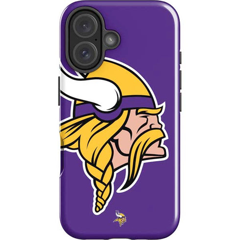 NFL Minnesota Vikings Large Logo iPhone 16 Plus Impact Case