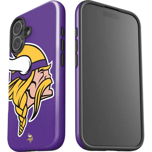 NFL Minnesota Vikings Large Logo iPhone 16 Plus Impact Case