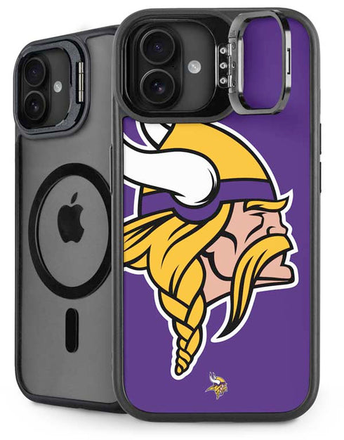 NFL Minnesota Vikings Large Logo iPhone 16 Plus Kickstand Case