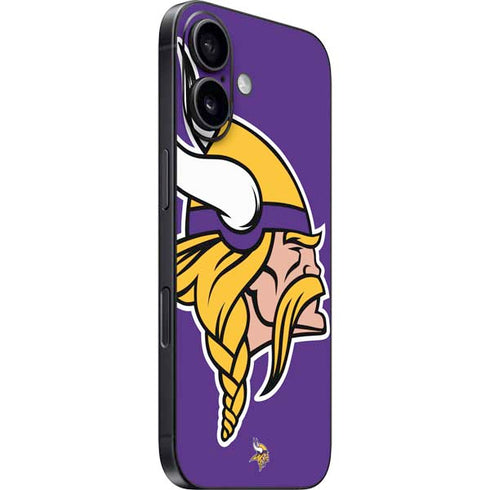 NFL Minnesota Vikings Large Logo iPhone 16 Plus Skin