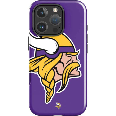 NFL Minnesota Vikings Large Logo iPhone 16 Pro Impact Case