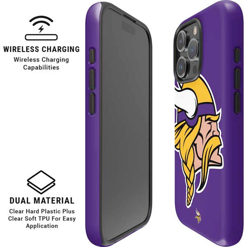 NFL Minnesota Vikings Large Logo iPhone 16 Pro Magsafe Impact Case