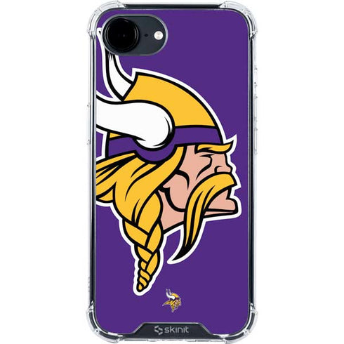 NFL Minnesota Vikings Large Logo iPhone 16e Clear Case