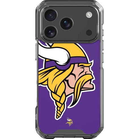 NFL Minnesota Vikings Large Logo iPhone 18 Pro Clear Case