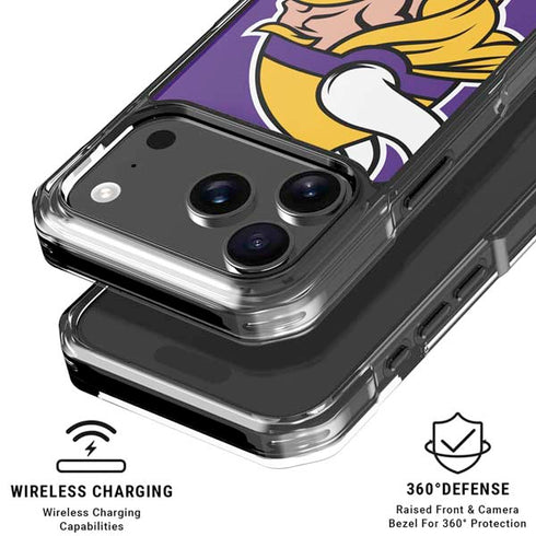 NFL Minnesota Vikings Large Logo iPhone 18 Pro Clear Case