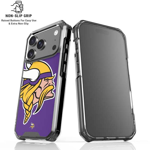 NFL Minnesota Vikings Large Logo iPhone 18 Pro Clear Case