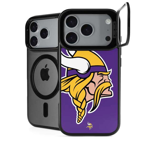 NFL Minnesota Vikings Large Logo iPhone 18 Pro Kickstand Case