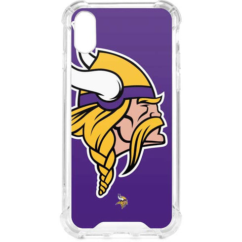 NFL Minnesota Vikings Large Logo iPhone XS Clear Case