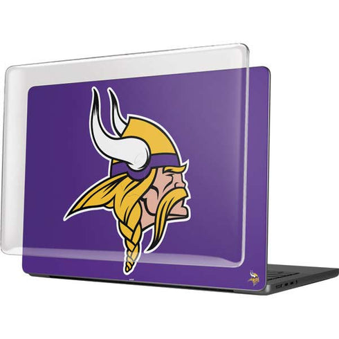 NFL Minnesota Vikings Large Logo MacBook Pro 14in (2021-24) Case plus Skin