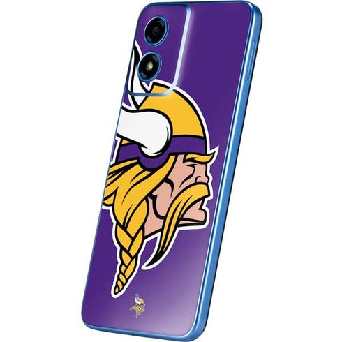 NFL Minnesota Vikings Large Logo Moto G Play 4G (2024) Skin