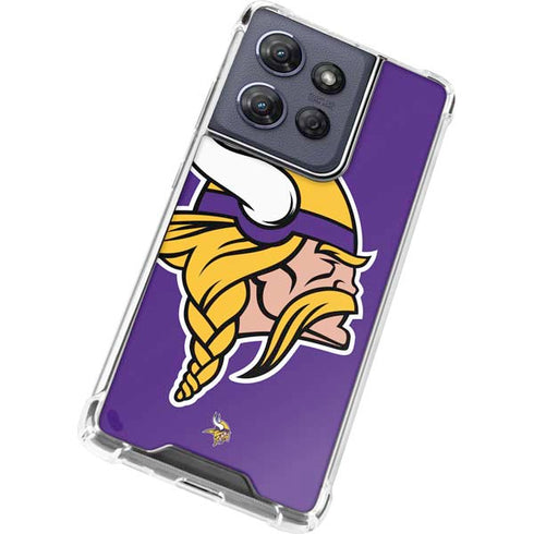 NFL Minnesota Vikings Large Logo Moto G Play 5G (2025) Clear Case