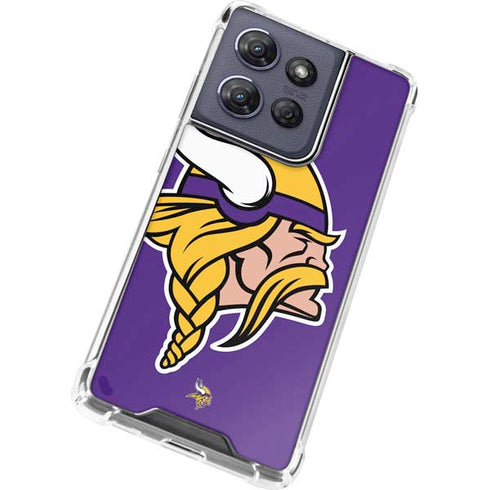 NFL Minnesota Vikings Large Logo Moto G Stylus 5G (2025) Clear Case