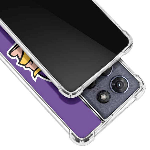 NFL Minnesota Vikings Large Logo Moto G Stylus 5G (2025) Clear Case
