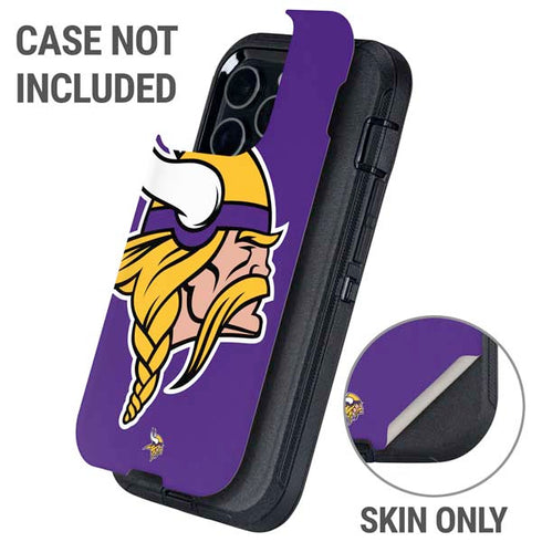 NFL Minnesota Vikings Large Logo Otterbox Defender iPhone Skin