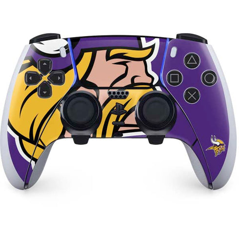 NFL Minnesota Vikings Large Logo PS5 DualSense Edge Pro Controller Skin