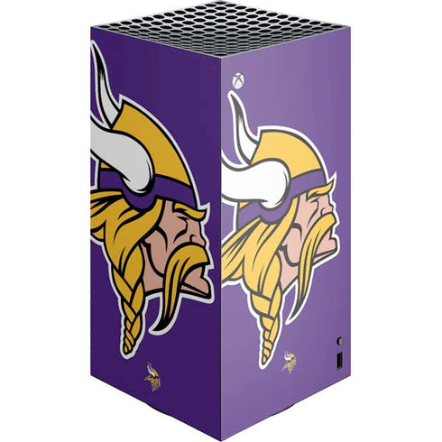 NFL Minnesota Vikings Large Logo XBox Series X Digital Edition Console Skin