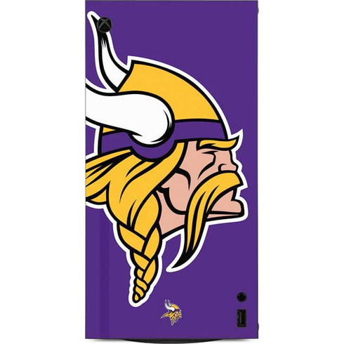 NFL Minnesota Vikings Large Logo XBox Series X Digital Edition Console Skin
