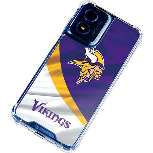 NFL Minnesota Vikings Moto G 5G (2024) Clear Case