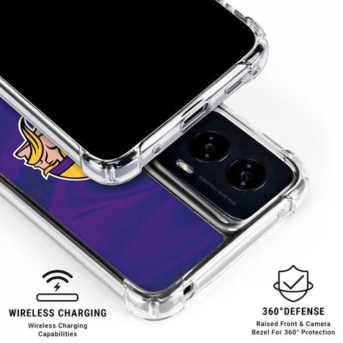 NFL Minnesota Vikings Moto G Power 5G (2024) Clear Case