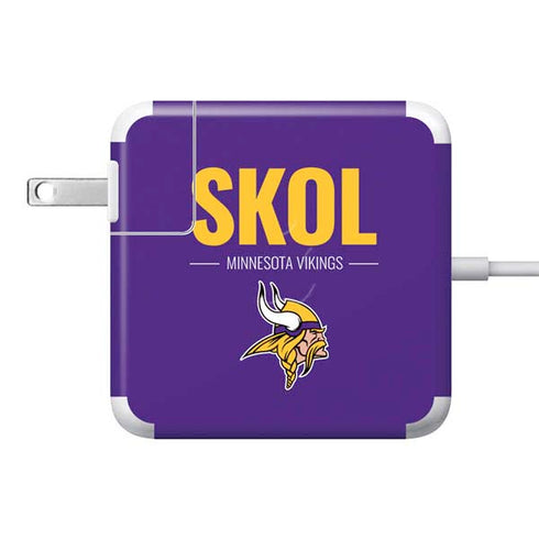 NFL Minnesota Vikings Team Motto 85W Power Adapter (15 and 17 inch MacBook Pro Charger) Skin