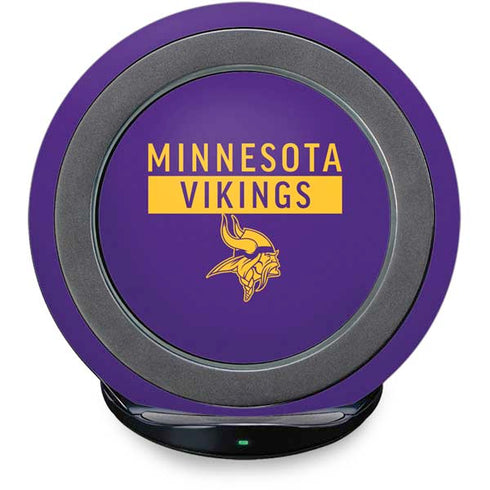 NFL Minnesota Vikings Purple Performance Series Fast Charge Wireless Charging Stand Skin