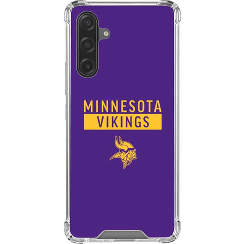 NFL Minnesota Vikings Purple Performance Series Galaxy A17 Clear Case