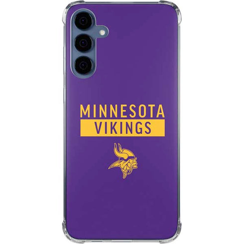 NFL Minnesota Vikings Purple Performance Series Galaxy A55 5G Clear Case