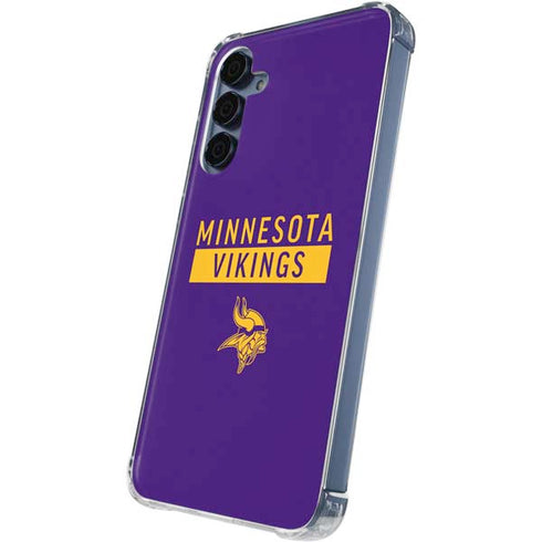 NFL Minnesota Vikings Purple Performance Series Galaxy A55 5G Clear Case