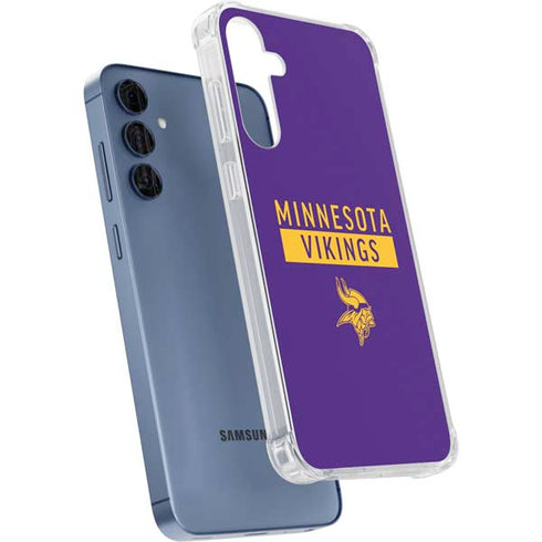 NFL Minnesota Vikings Purple Performance Series Galaxy A55 5G Clear Case