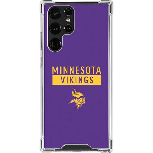 NFL Minnesota Vikings Purple Performance Series Galaxy S23 Ultra Clear Case