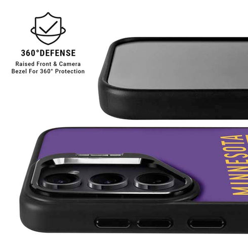 NFL Minnesota Vikings Purple Performance Series Galaxy S24 FE Kickstand Case