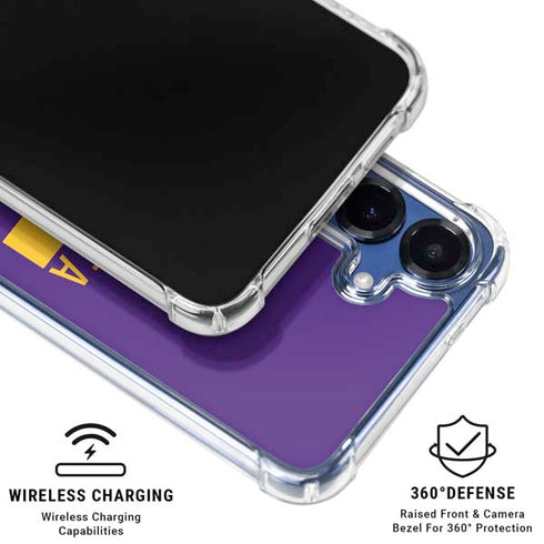 NFL Minnesota Vikings Purple Performance Series Galaxy S25 Clear Case