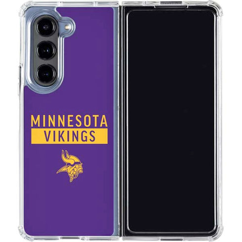 NFL Minnesota Vikings Purple Performance Series Galaxy Z Fold5 5G Clear Case