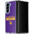 NFL Minnesota Vikings Purple Performance Series Galaxy Z Fold5 5G Clear Case