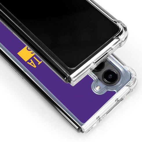 NFL Minnesota Vikings Purple Performance Series Galaxy Z Fold5 5G Clear Case