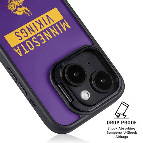 NFL Minnesota Vikings Purple Performance Series iPhone 14 Plus Kickstand Case