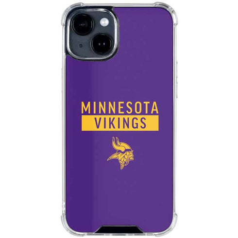 NFL Minnesota Vikings Purple Performance Series iPhone 15 Clear Case