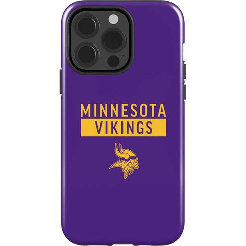 NFL Minnesota Vikings Purple Performance Series iPhone 15 Pro Impact Case
