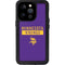 NFL Minnesota Vikings Purple Performance Series iPhone 15 Pro Waterproof Case