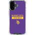 NFL Minnesota Vikings Purple Performance Series iPhone 16 Clear Case