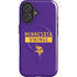 NFL Minnesota Vikings Purple Performance Series iPhone 16 Magsafe Impact Case