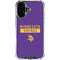 NFL Minnesota Vikings Purple Performance Series iPhone 16 Plus Clear Case