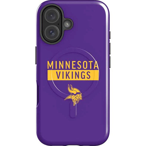NFL Minnesota Vikings Purple Performance Series iPhone 16 Plus Magsafe Impact Case