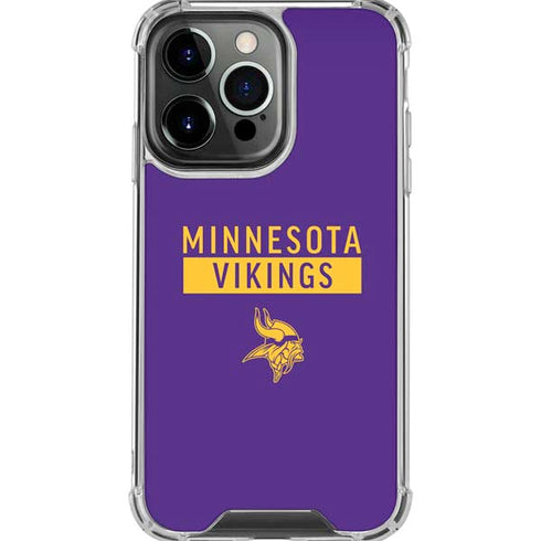 NFL Minnesota Vikings Purple Performance Series iPhone 16 Pro Max Clear Case